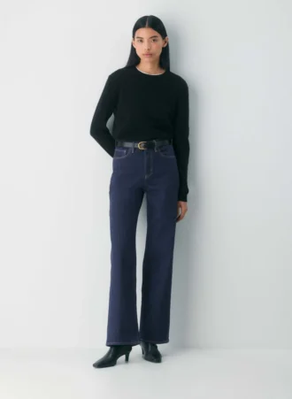 Akzentuierender Ledergürtel aus massivem Messing