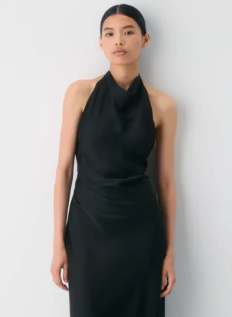 Audience Satin-Halterkleid