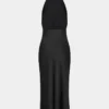 Audience Satin-Halterkleid