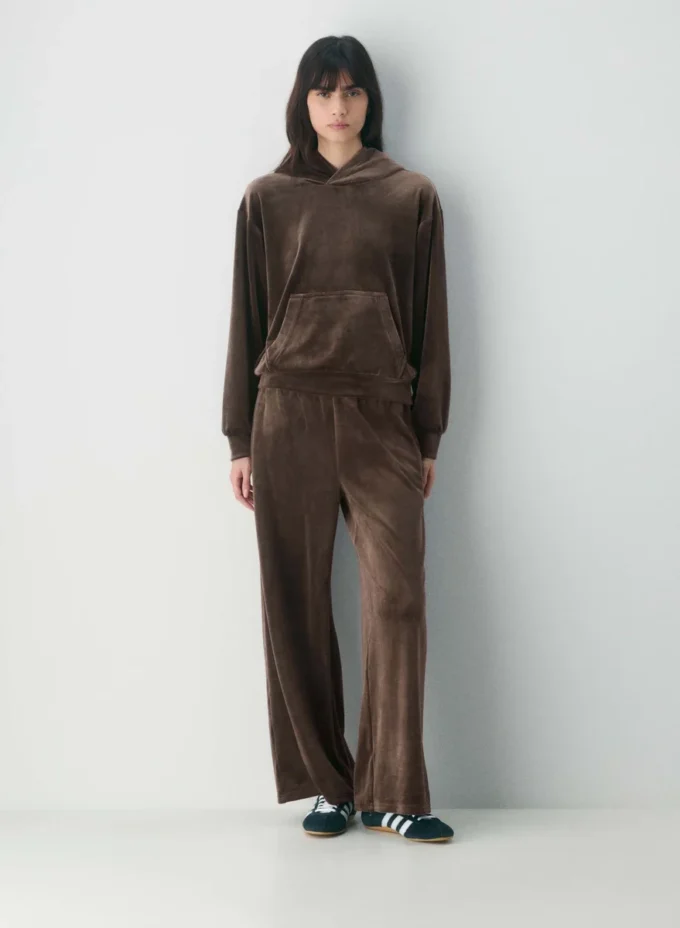 Audrina Velours-Hoodie