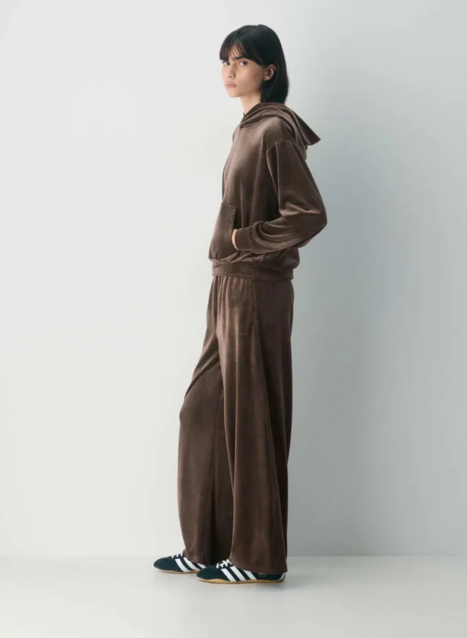 Audrina Velours-Hoodie