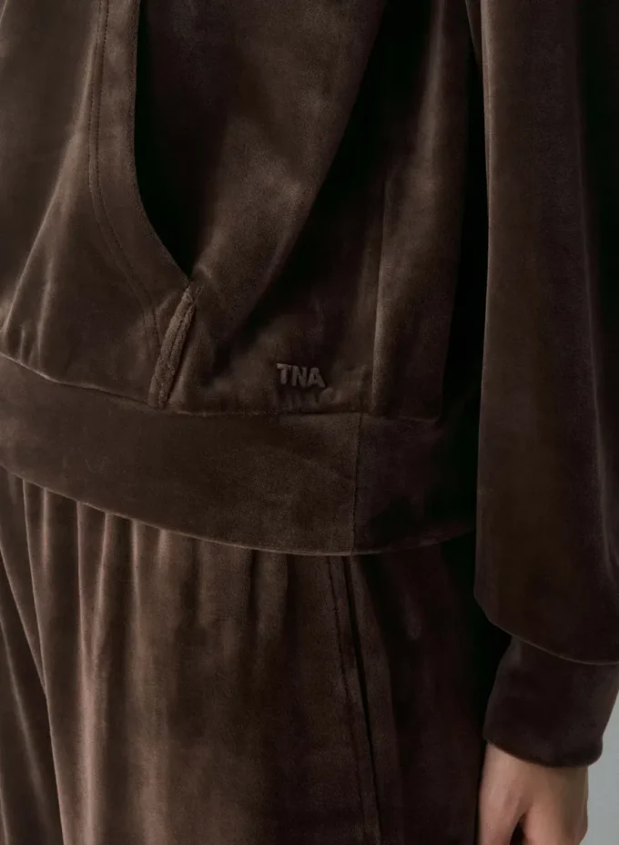 Audrina Velours-Hoodie
