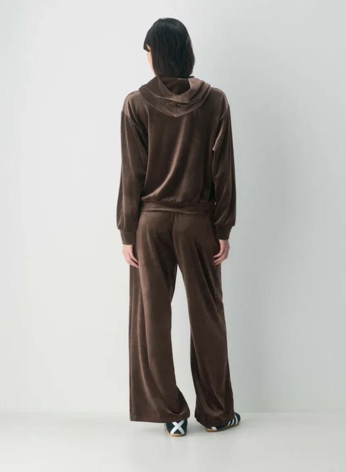 Audrina Velours-Hoodie