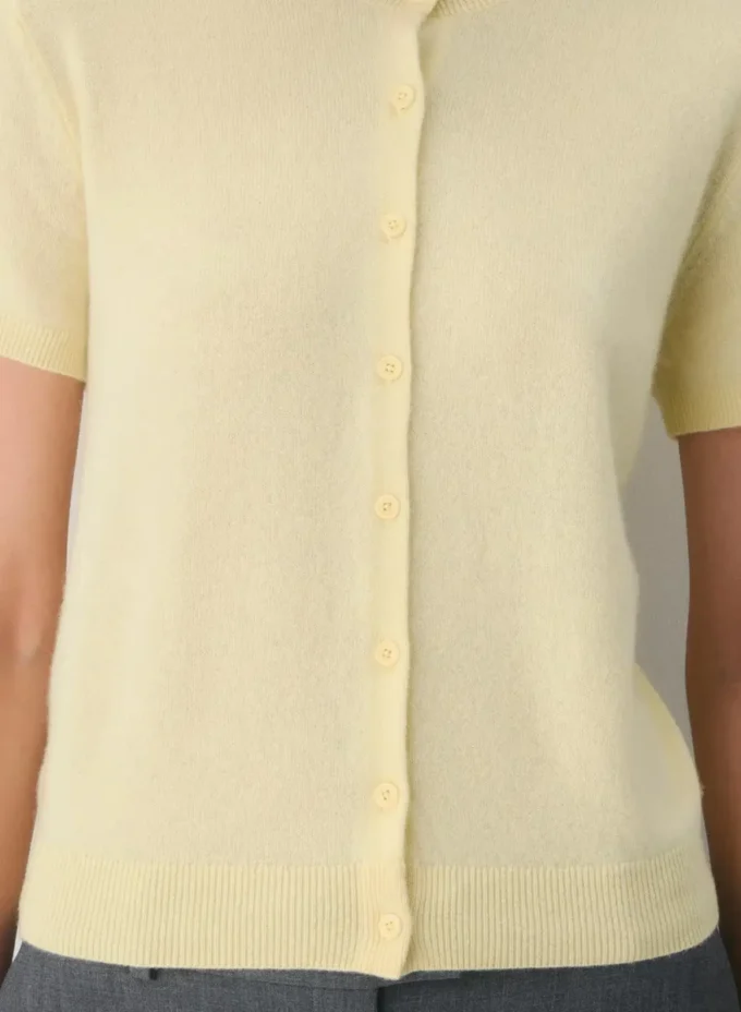 Bare Cashmere Kurzarm-Strickjacke