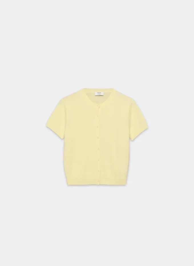 Bare Cashmere Kurzarm-Strickjacke