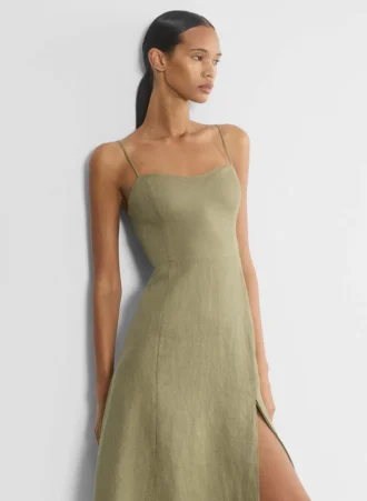 Barrafina-Leinenkleid