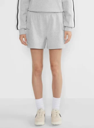 Bequeme Sweatfleece Mega Cargo™ Shorts in mittlerer Länge