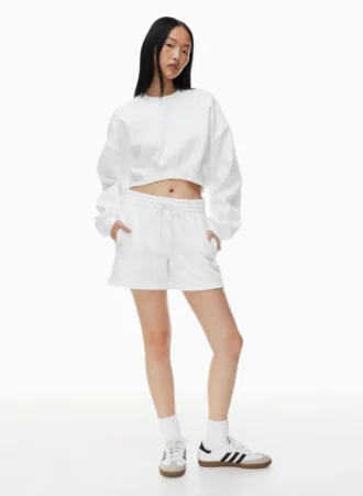 Cozy Sweatfleece Boyfriend Mid-Thigh Short