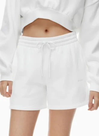 Cozy Sweatfleece Boyfriend Mid-Thigh Short