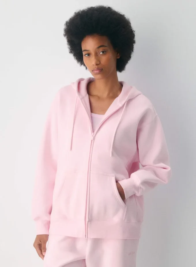 Cozy Sweatfleece Boyfriend Zip Hoodie