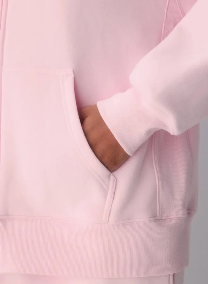 Cozy Sweatfleece Boyfriend Zip Hoodie