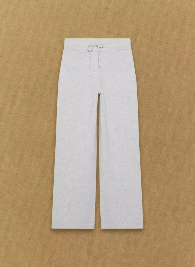 Essential Cashmere Hose mit hoher Taille und weitem Bein Essential Cashmere Hose mit hoher Taille und weitem Bein