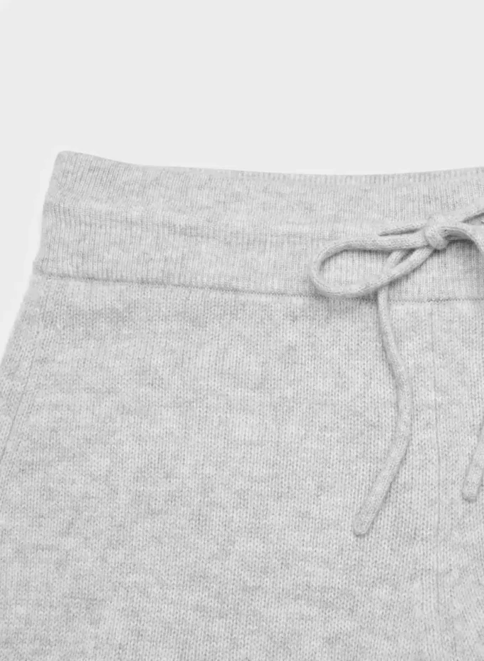 Essential Cashmere Hose mit hoher Taille und weitem Bein Essential Cashmere Hose mit hoher Taille und weitem Bein