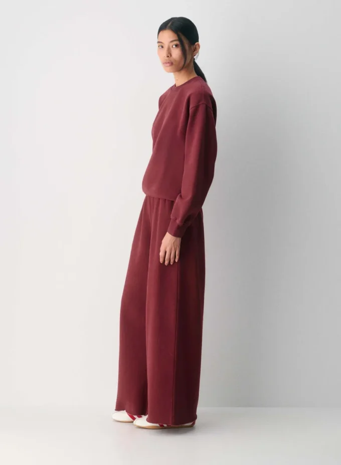 Gemütliche Sweatfleece-Hose mit niedriger Leibhöhe