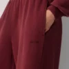 Gemütliche Sweatfleece-Hose mit niedriger Leibhöhe