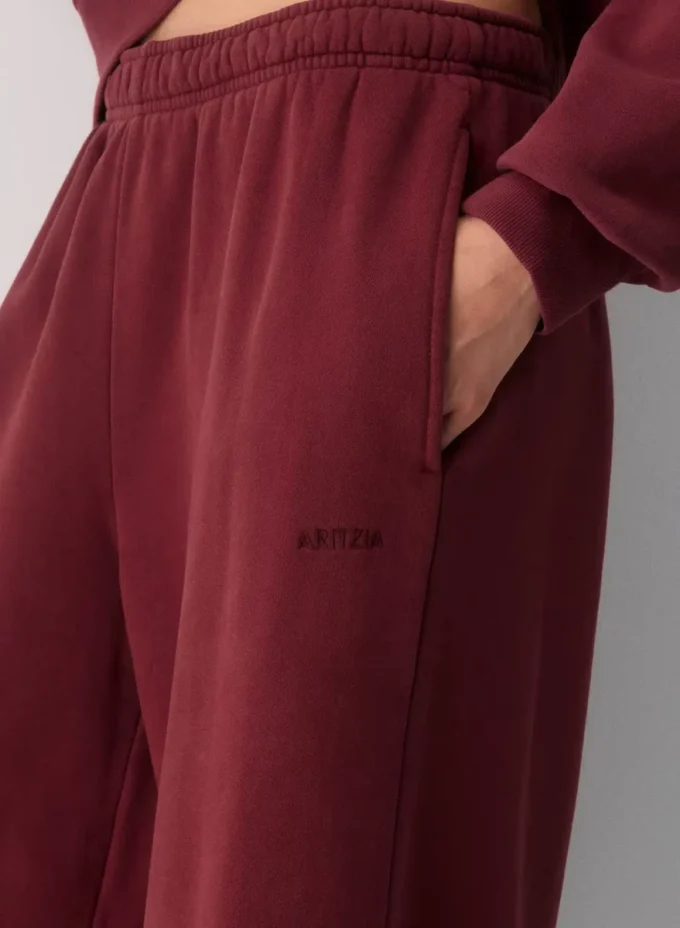 Gemütliche Sweatfleece-Hose mit niedriger Leibhöhe