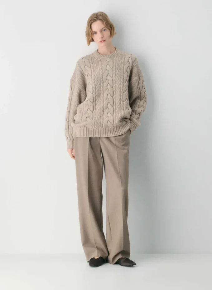 Heritage Knit Merino Wool Crew Sweater