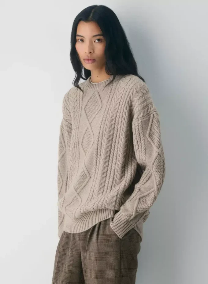 Heritage Knit Merino Wool Crew Sweater