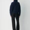 Heritage Knit Merinowolle Hi-Hip Rollkragenpullover