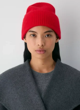 Kaschmir-Beanie mit Umschlag