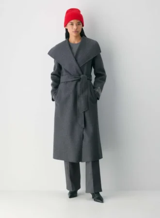 Kaschmir-Beanie mit Umschlag