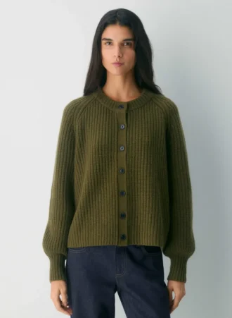 Lantern Wool Cashmere Cardigan