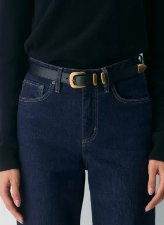 Legendärer Ledergürtel aus massivem Messing