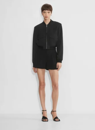 Plissierte Mini-Shorts