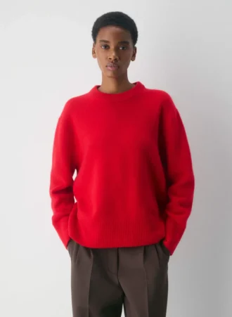 Plüschiger Oversize-Pullover aus Kaschmir