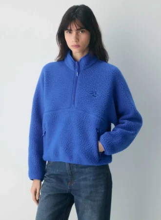 Polartec® Thermal Pro™ Sweatshirt mit halbem Reißverschluss und hoher Hüfte