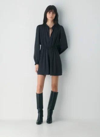 Province Satin-Kleid