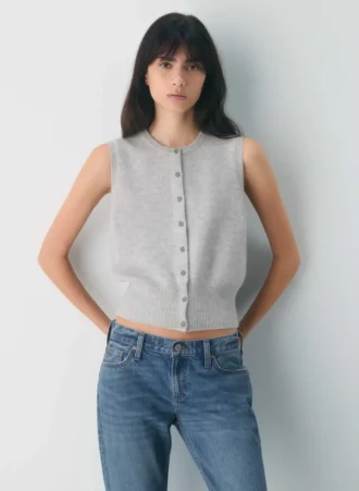 Shirley Wolle-Kaschmir-Strickweste