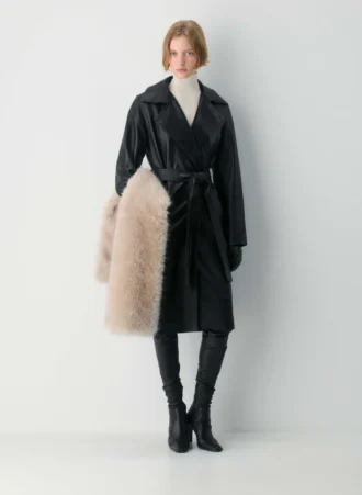 Silva Leder-Trenchcoat